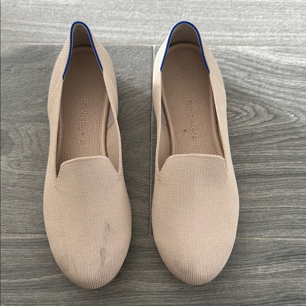 Rothy's Tan Flats Minimalist Slip-On Loafers